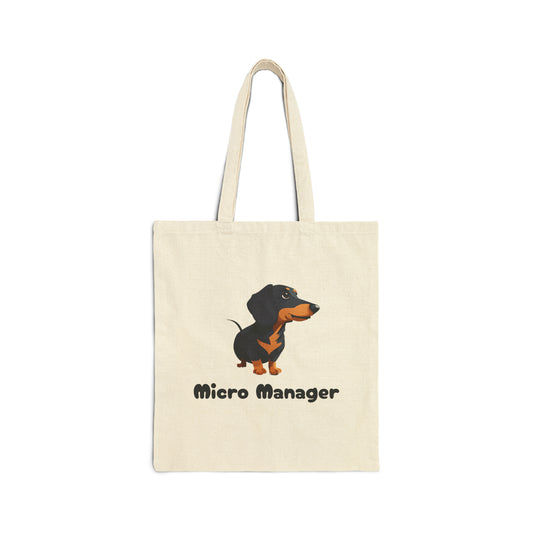 Micro Manager Cotton Tote Bag