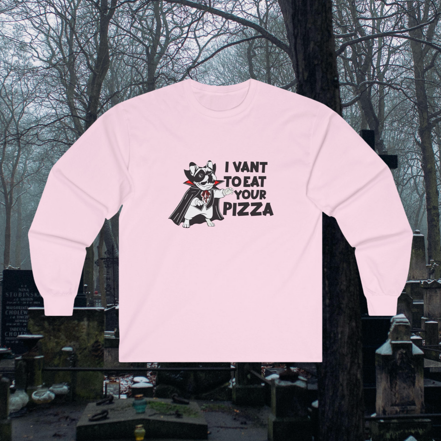 Phantom of the Pizza Long Sleeve Tee